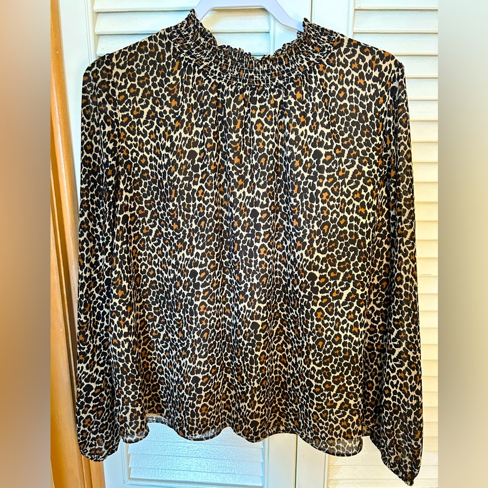 J. Crew Factory Long Sleeve Mock Neck Top